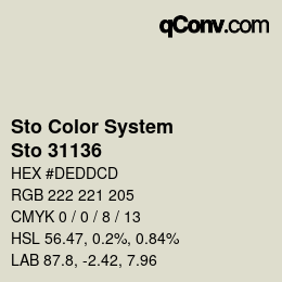 カラーコード: Sto Color System - Sto 31136 | qconv.com