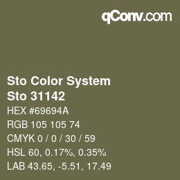 Código de color: Sto Color System - Sto 31142 | qconv.com