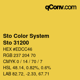 Código de color: Sto Color System - Sto 31200 | qconv.com