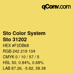 Farbcode: Sto Color System - Sto 31202 | qconv.com