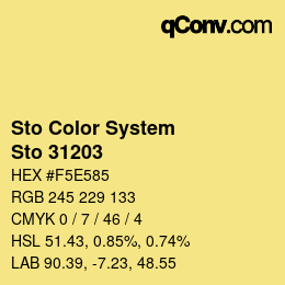 Código de color: Sto Color System - Sto 31203 | qconv.com