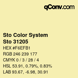 カラーコード: Sto Color System - Sto 31205 | qconv.com