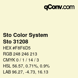 Farbcode: Sto Color System - Sto 31208 | qconv.com