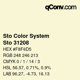 Code couleur: Sto Color System - Sto 31208 | qconv.com