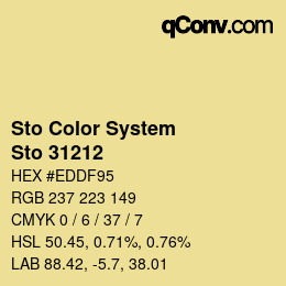 Farbcode: Sto Color System - Sto 31212 | qconv.com