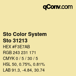 Farbcode: Sto Color System - Sto 31213 | qconv.com