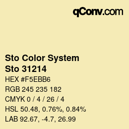 カラーコード: Sto Color System - Sto 31214 | qconv.com