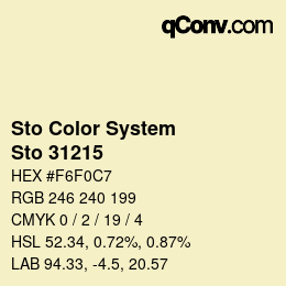 Código de color: Sto Color System - Sto 31215 | qconv.com