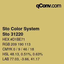 Farbcode: Sto Color System - Sto 31220 | qconv.com