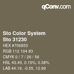 Código de color: Sto Color System - Sto 31230 | qconv.com