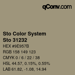 Farbcode: Sto Color System - Sto 31232 | qconv.com