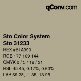 カラーコード: Sto Color System - Sto 31233 | qconv.com