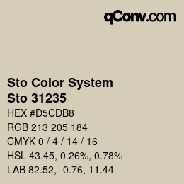 Farbcode: Sto Color System - Sto 31235 | qconv.com