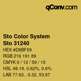 Código de color: Sto Color System - Sto 31240 | qconv.com