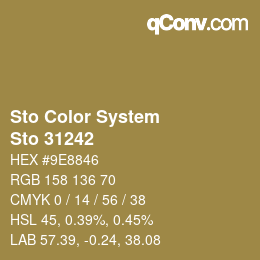 カラーコード: Sto Color System - Sto 31242 | qconv.com