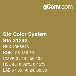 カラーコード: Sto Color System - Sto 31242 | qconv.com