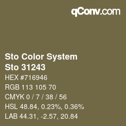 Farbcode: Sto Color System - Sto 31243 | qconv.com