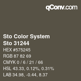 Farbcode: Sto Color System - Sto 31244 | qconv.com