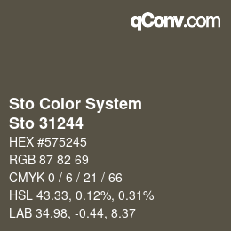 Code couleur: Sto Color System - Sto 31244 | qconv.com