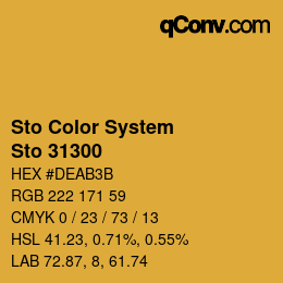 カラーコード: Sto Color System - Sto 31300 | qconv.com