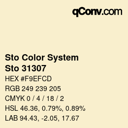 Código de color: Sto Color System - Sto 31307 | qconv.com