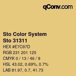 Farbcode: Sto Color System - Sto 31311 | qconv.com