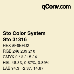 Farbcode: Sto Color System - Sto 31316 | qconv.com