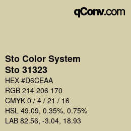 Farbcode: Sto Color System - Sto 31323 | qconv.com