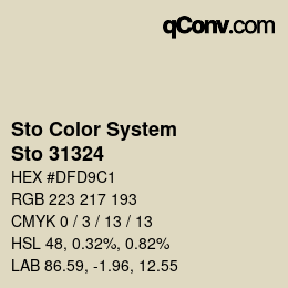 Farbcode: Sto Color System - Sto 31324 | qconv.com
