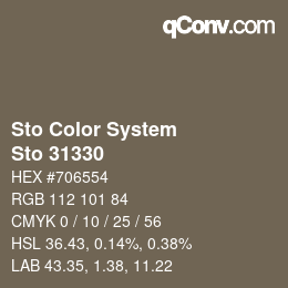 Código de color: Sto Color System - Sto 31330 | qconv.com