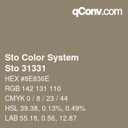 カラーコード: Sto Color System - Sto 31331 | qconv.com