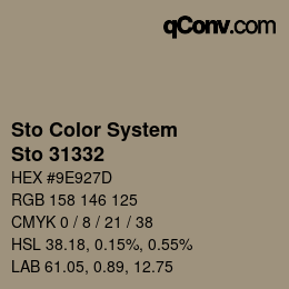 Código de color: Sto Color System - Sto 31332 | qconv.com