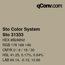 Código de color: Sto Color System - Sto 31333 | qconv.com