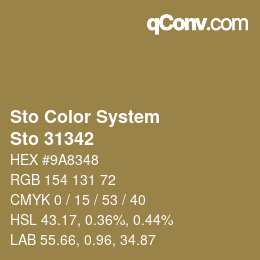 Código de color: Sto Color System - Sto 31342 | qconv.com