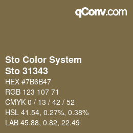 Código de color: Sto Color System - Sto 31343 | qconv.com