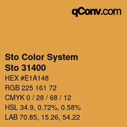 Farbcode: Sto Color System - Sto 31400 | qconv.com