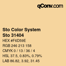 Farbcode: Sto Color System - Sto 31404 | qconv.com