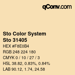 Código de color: Sto Color System - Sto 31405 | qconv.com