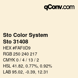 カラーコード: Sto Color System - Sto 31408 | qconv.com