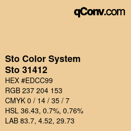 Farbcode: Sto Color System - Sto 31412 | qconv.com