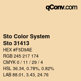 Código de color: Sto Color System - Sto 31413 | qconv.com