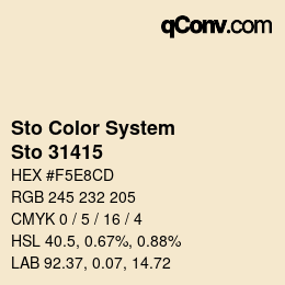 Código de color: Sto Color System - Sto 31415 | qconv.com