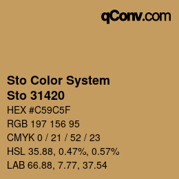 Código de color: Sto Color System - Sto 31420 | qconv.com