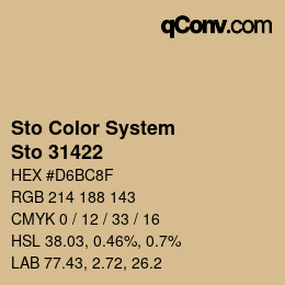 Código de color: Sto Color System - Sto 31422 | qconv.com