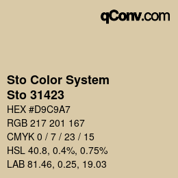 Farbcode: Sto Color System - Sto 31423 | qconv.com