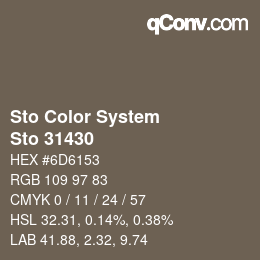 Farbcode: Sto Color System - Sto 31430 | qconv.com