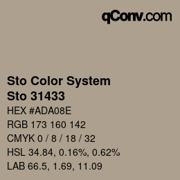 Farbcode: Sto Color System - Sto 31433 | qconv.com