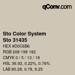 Farbcode: Sto Color System - Sto 31435 | qconv.com