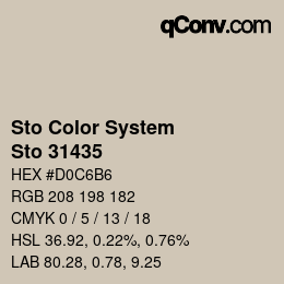 Color code: Sto Color System - Sto 31435 | qconv.com