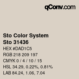 Farbcode: Sto Color System - Sto 31436 | qconv.com